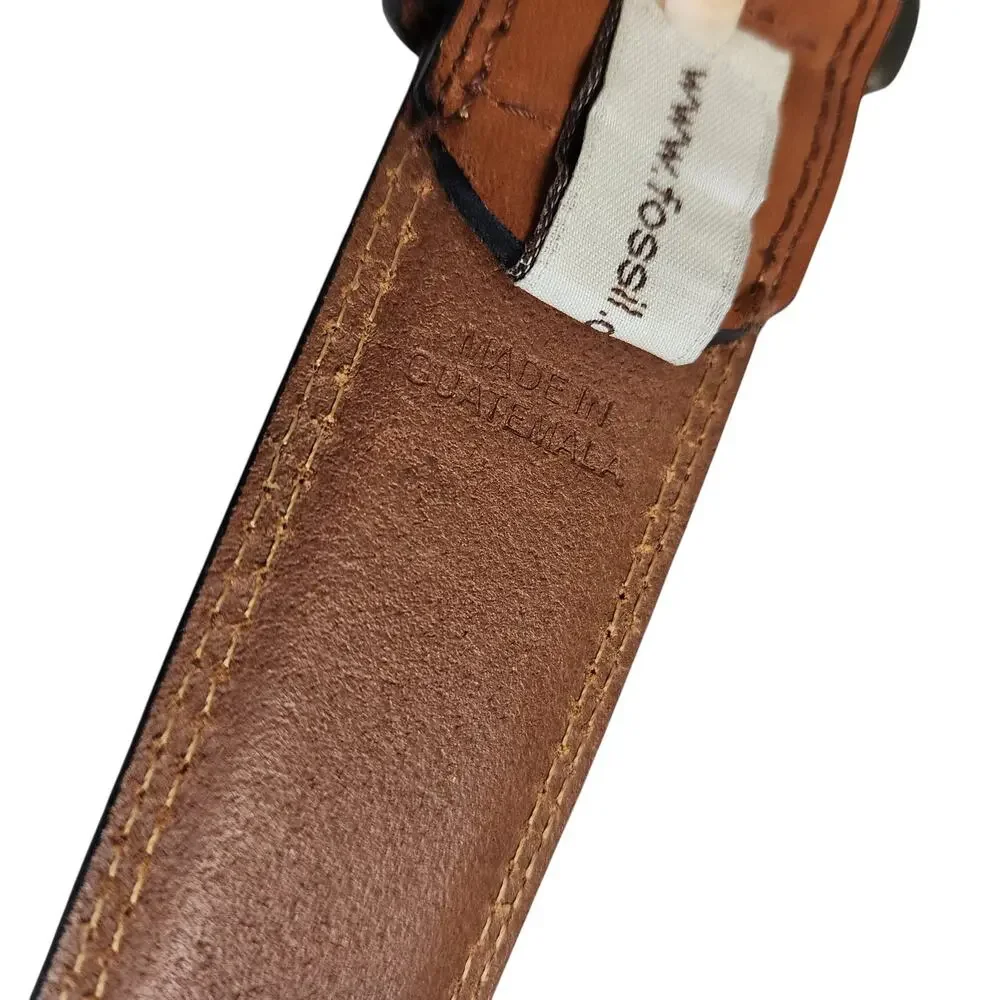 Fossil Mens Cognac Brown 1.5